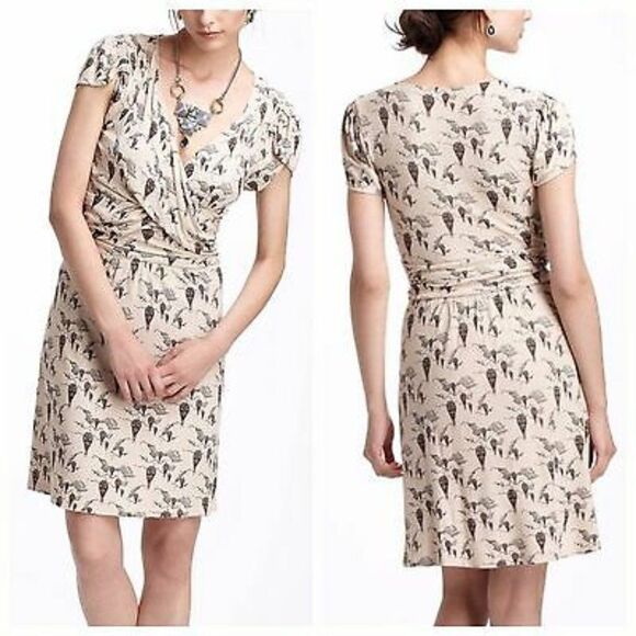 Anthropologie Leifnotes Up & Away Hot Air Balloon Dress Small - Picture 1 of 7